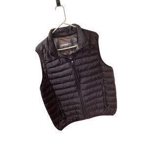 Hawke & Co Men's Performance Sport Package Down Puffer Full Zip Vest Black Med